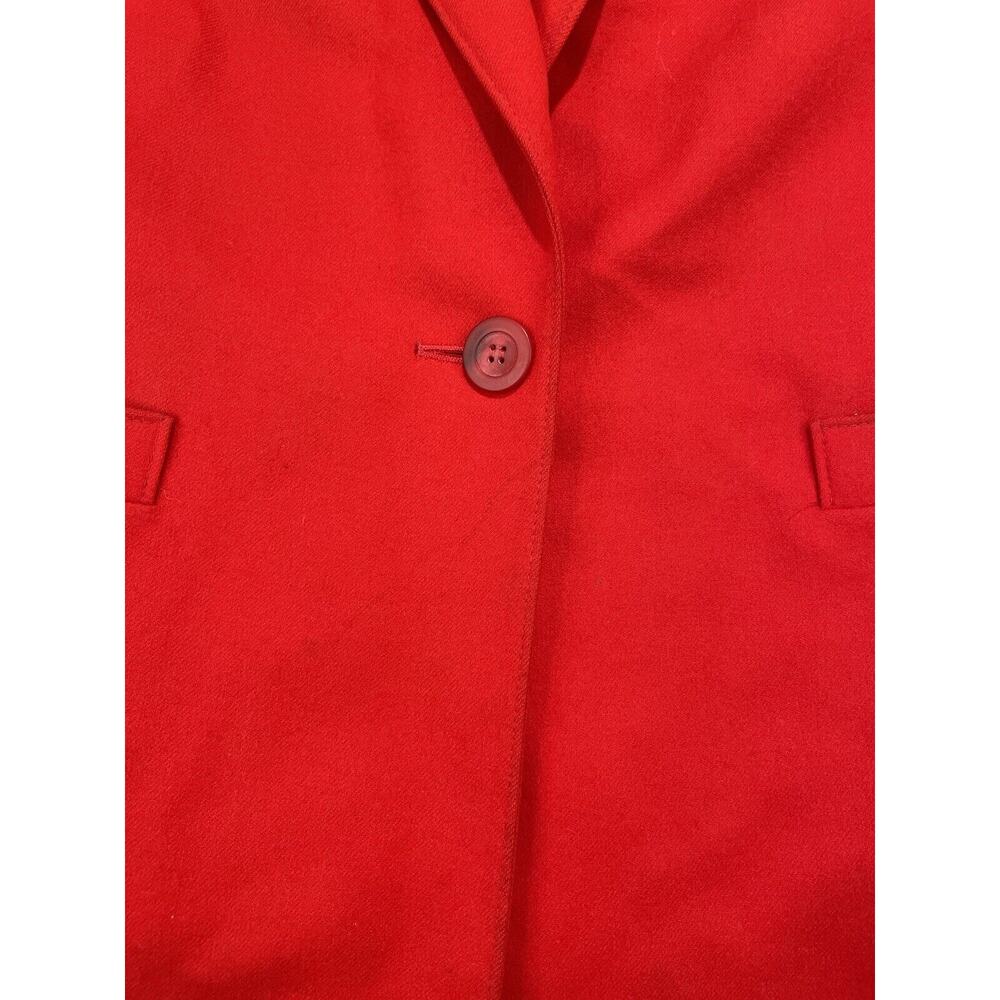 Vintage Pendleton Womens Plus 22W 100% Virgin Wool Coat Blazer Red Academia USA - Picture 4 of 16